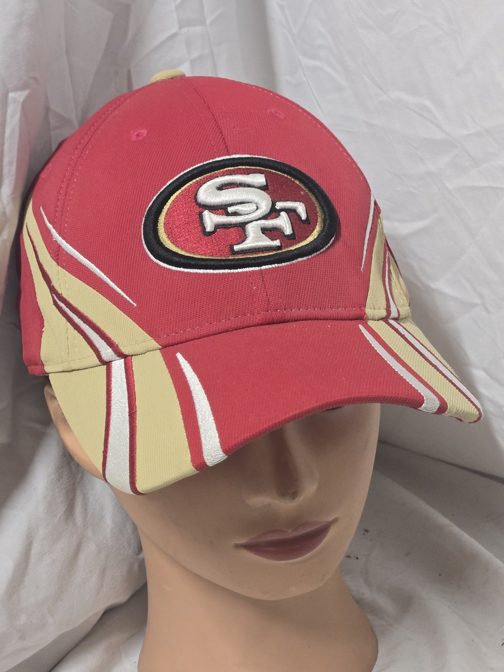 Reebok NFL Red and Gold Embroidered San Francisco 49ers Hat Cap